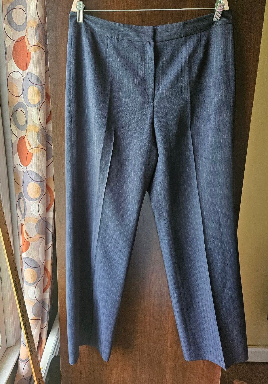 Le Suit Navy Pinstripe Dress Pants Size 12